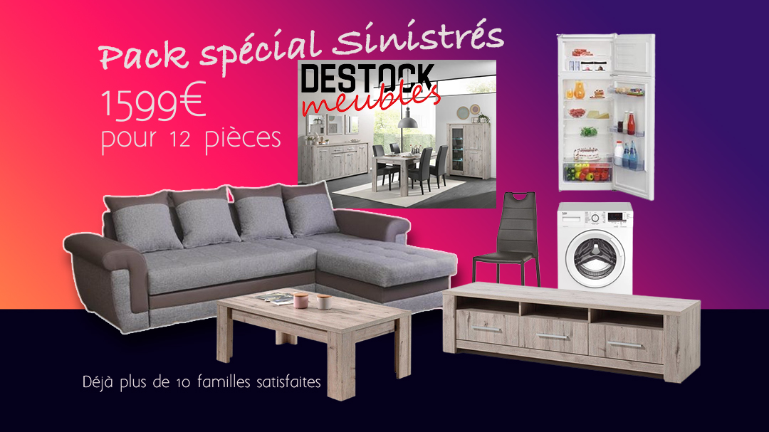 Pack spécial pour les sinistrés