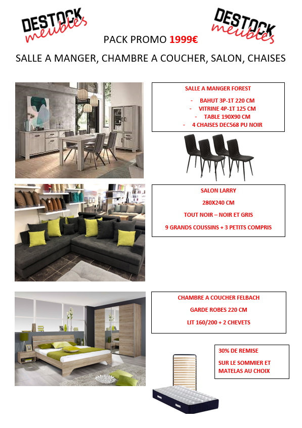 PACK DESTOCK MEUBLES