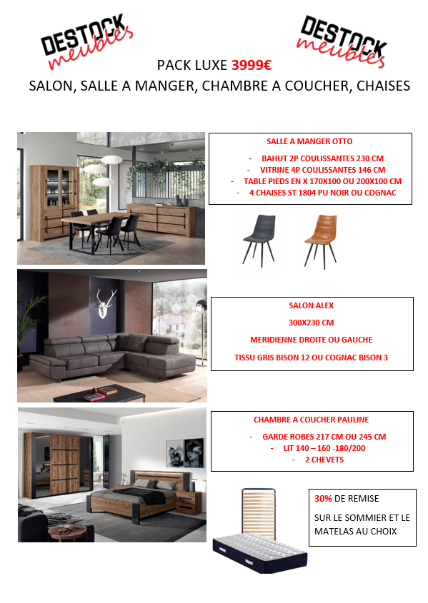 PACK DESTOCK MEUBLES