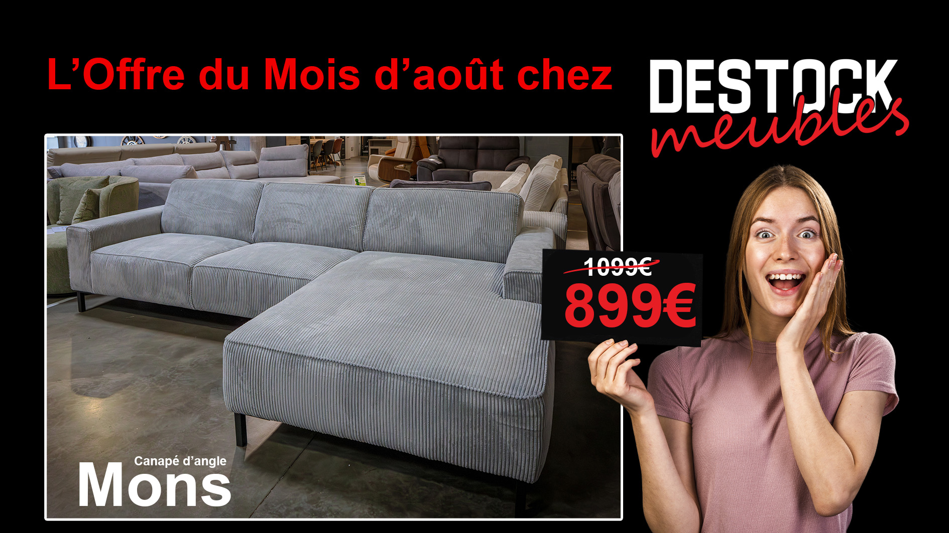 Salon du mois d'août 2023 Destock Meubles Salon du mois d'août 2023 Destock Meubles