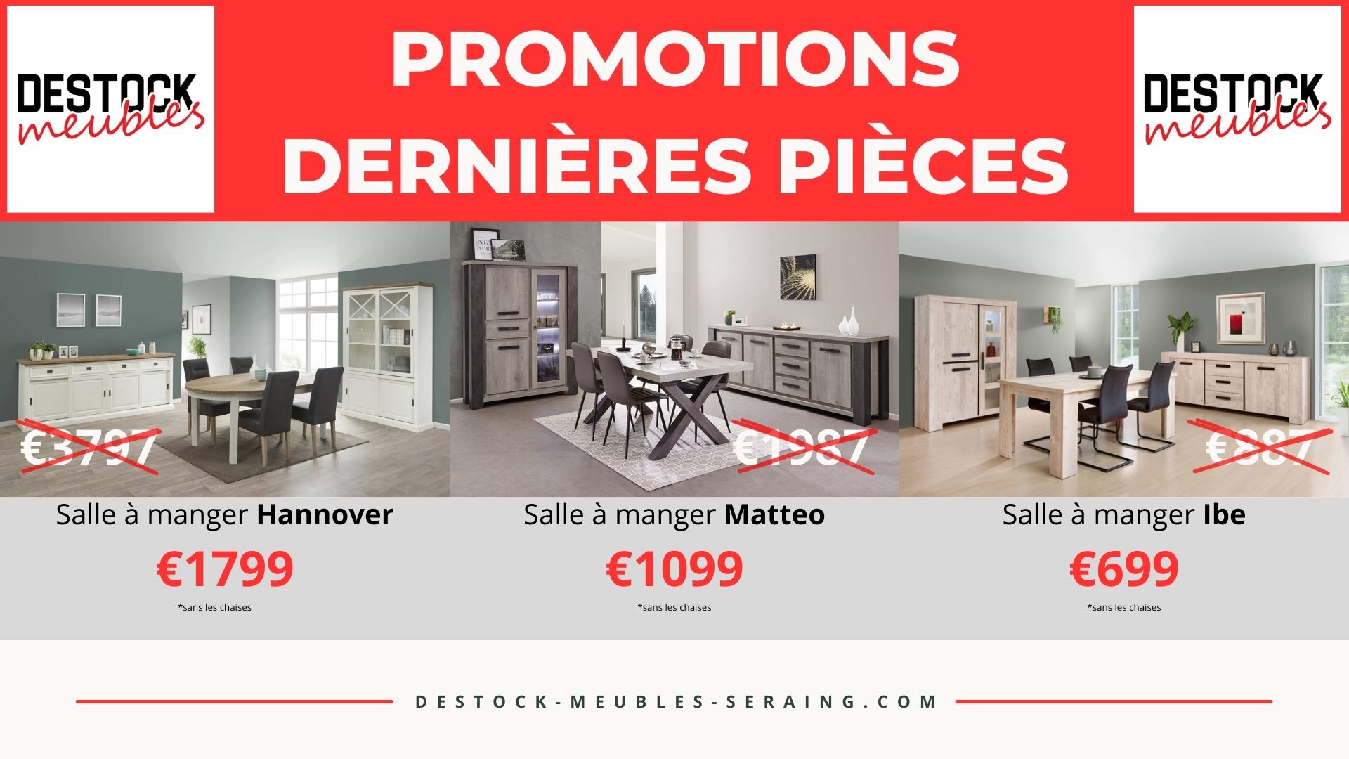 Promotion sur les dernières pièces